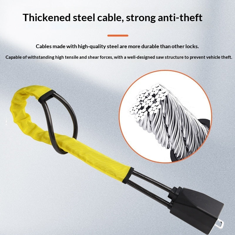 Safety Buckle Lock Steel Wire Rope Steering Wheel