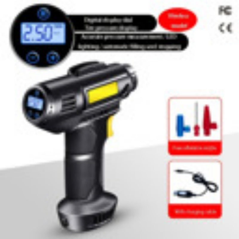Car Tire Inflator  Wireless Intelligent Digital Display Portable Handheld Car Inflator  Bicycle